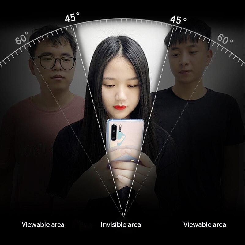 9H Anti Spy Screen Protector Glass For Huawei P50 P40 Lite E P30 P20 Pro 5G Privacy Tempered Glass For Huawei P Smart S Z