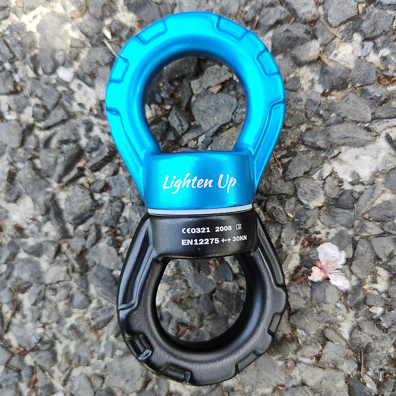 Cuerda giratoria para sedas aéreas, dispositivo giratorio de 30KN para baile, hamaca, escalada