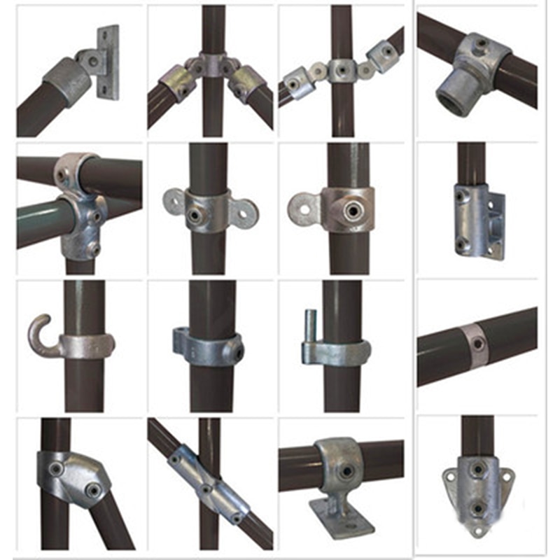 heavy duty galvanizing die cast iron 32mm 1-1/4" pipe tube fittings clamp Hex Tightening Screw