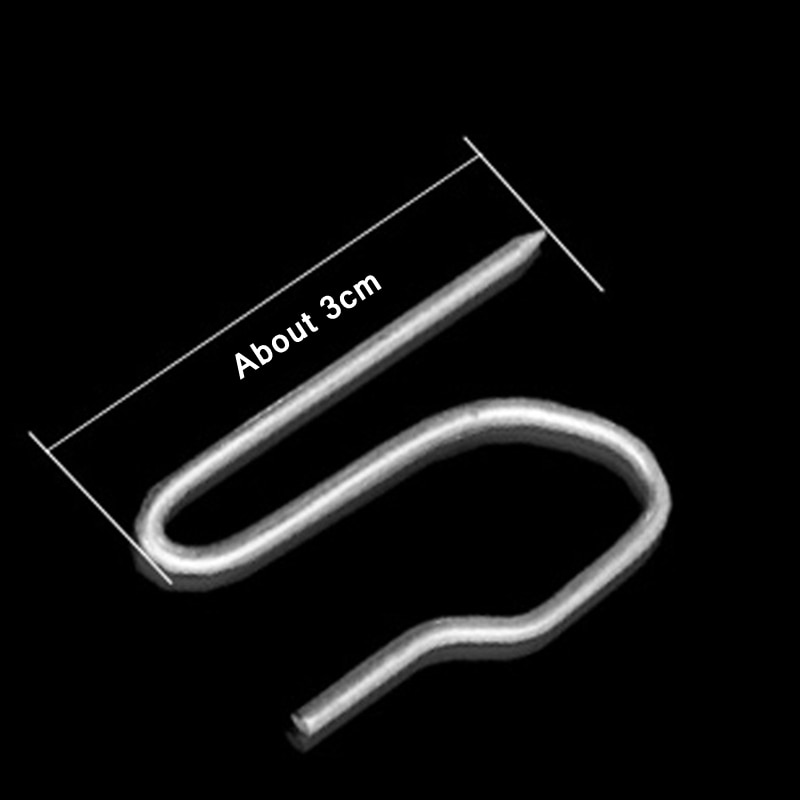 30Pcs Gordijn Metalen Haken Potlood Plooi Voor Gordijnen Sliding Track Venster Opknoping Gordijn Accessoire Gordijnen Plastic Haken CP056H