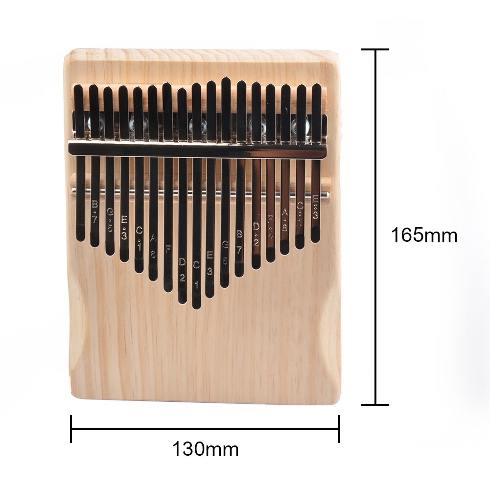 17 Key Kalimba African DIY Wood Thumb Finger Piano Wooden Musical Instruments Sanza Mbira Kalimba Play for Beginner