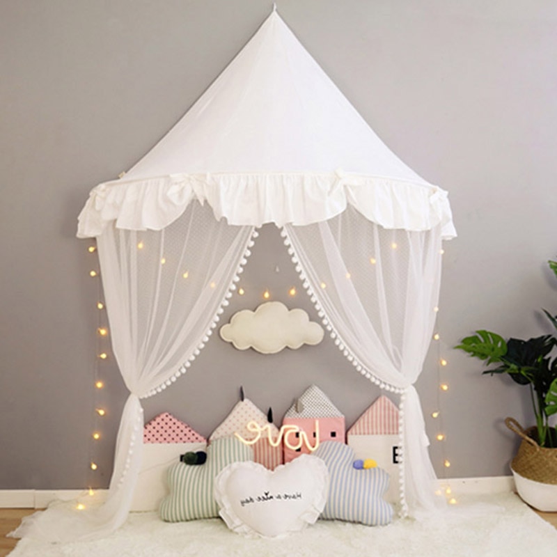 Baby Krippe Moskito Netting Zelt für Kinder Mädchen Prinzessin Bett Baldachin Kinder Spielen Haus Zelt Tipi Enfant Teepees Hause Dekoration