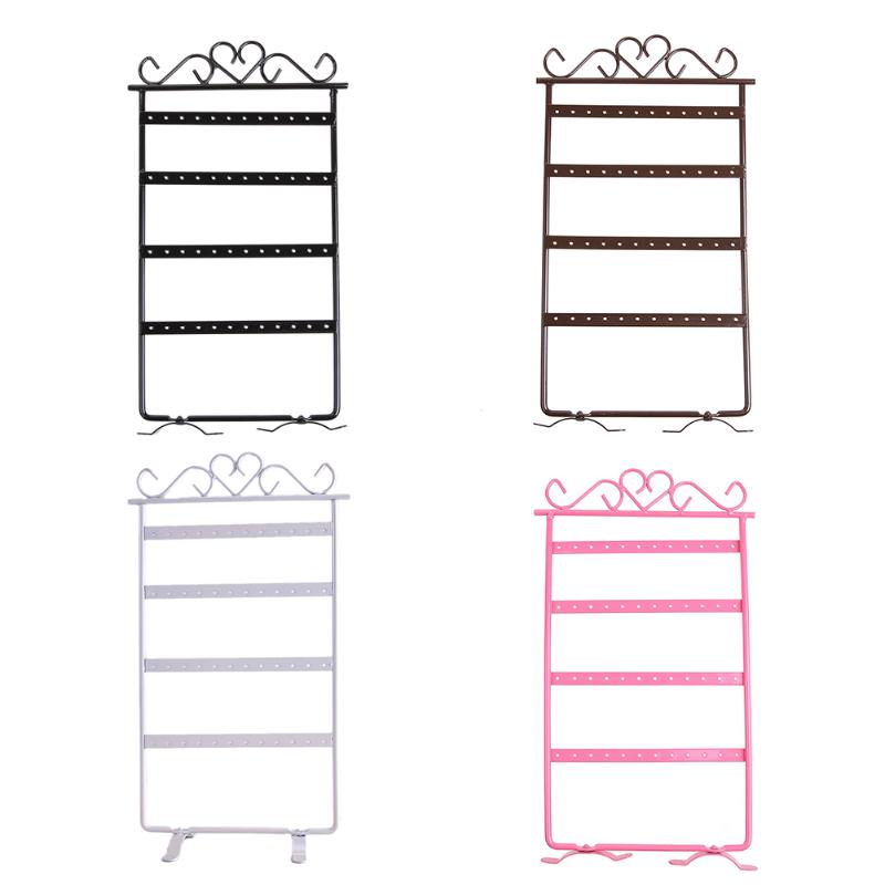 Øreringer halskjede ørestikker smykker display rack enkel stil metall stativ holder display hylle smykker stativ holder