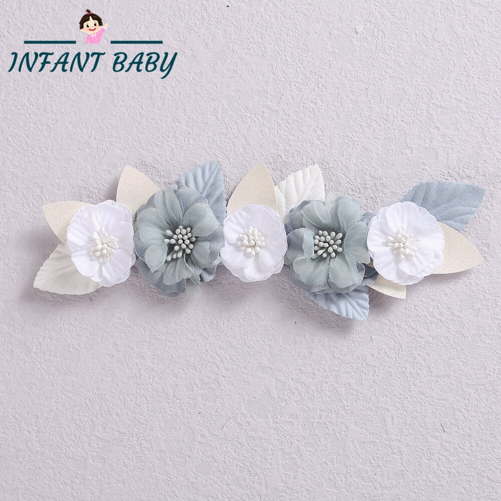 Cinta de cabello con flores para bebé para las niñas cintas para el pelo, bebés para bebé niñas niños diademas turbante recién nacido Haarband bebé accesorios para el pelo: 1