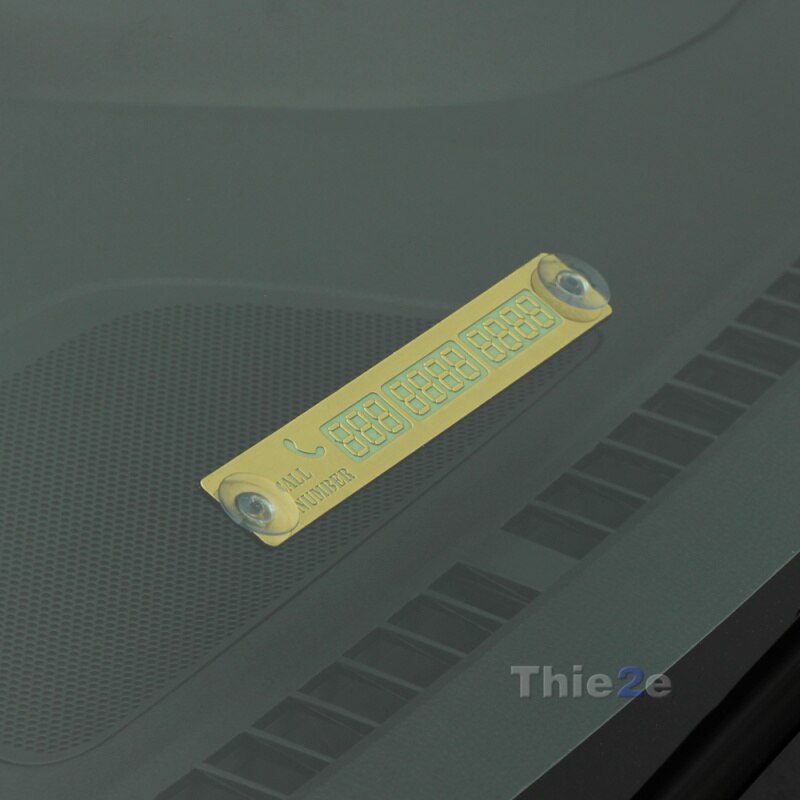 Auto Voorruit Tijdelijke Parkeerkaart Stickers DIY Magneet Telefoonnummer Platen Universal Auto Accessoires