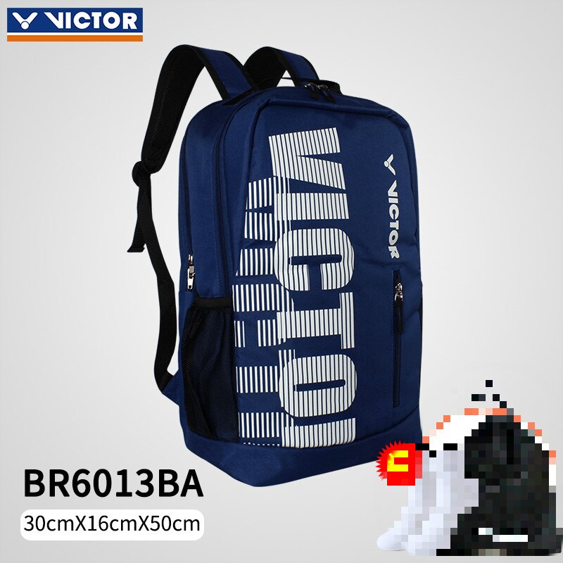 Original VICTOR Badminton racket Bag Backpack Men and Women Victor Waterproof Sports Bag BR3009 with: BR6013BA
