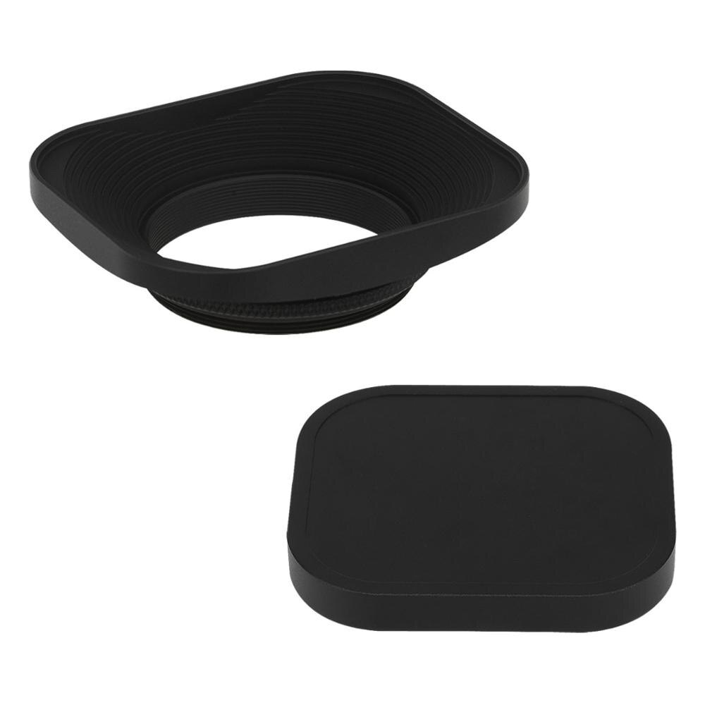 Haoge 43mm Platz Metall Schraube-in Objektiv Haube mit Kappe für Voigtlander Nokton Klassische 35mm f 1,4 40mm f/1,4 MC SC VM Objektiv Schwarz