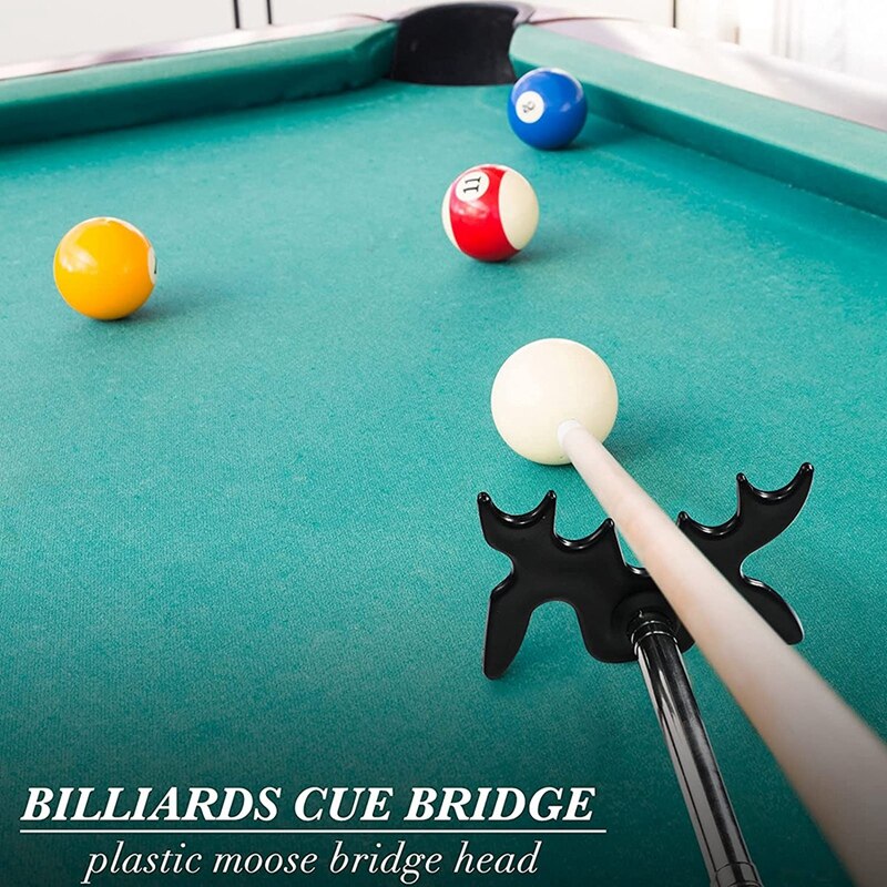 Versenkbare Billard Warteschlange Brücke Mit Brücke Kopf, Billard Schwimmbad Warteschlange Zubehör Für Schwimmbad Tisch, Brücke Kopf