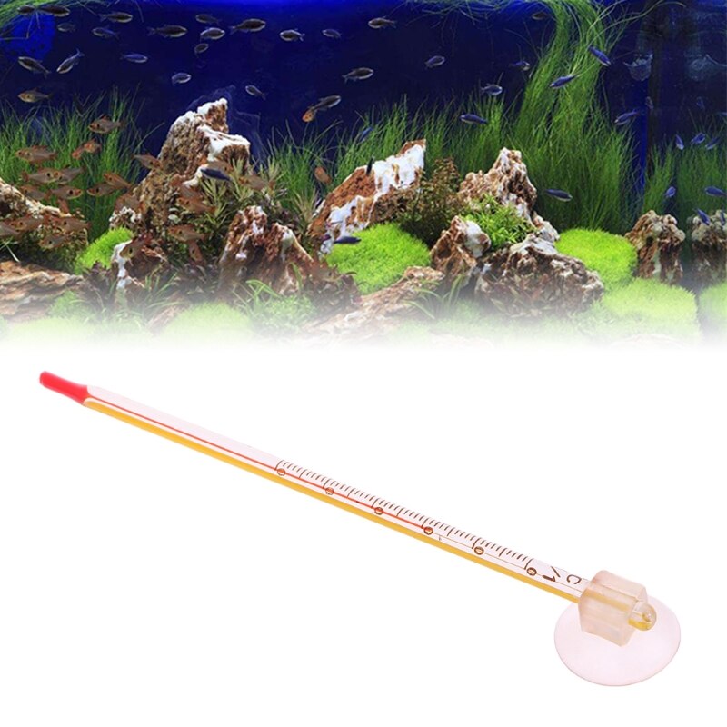 Aquarium Glas Thermometer Met Sucker Aquarium Reptiel Doos Accessoire Levert