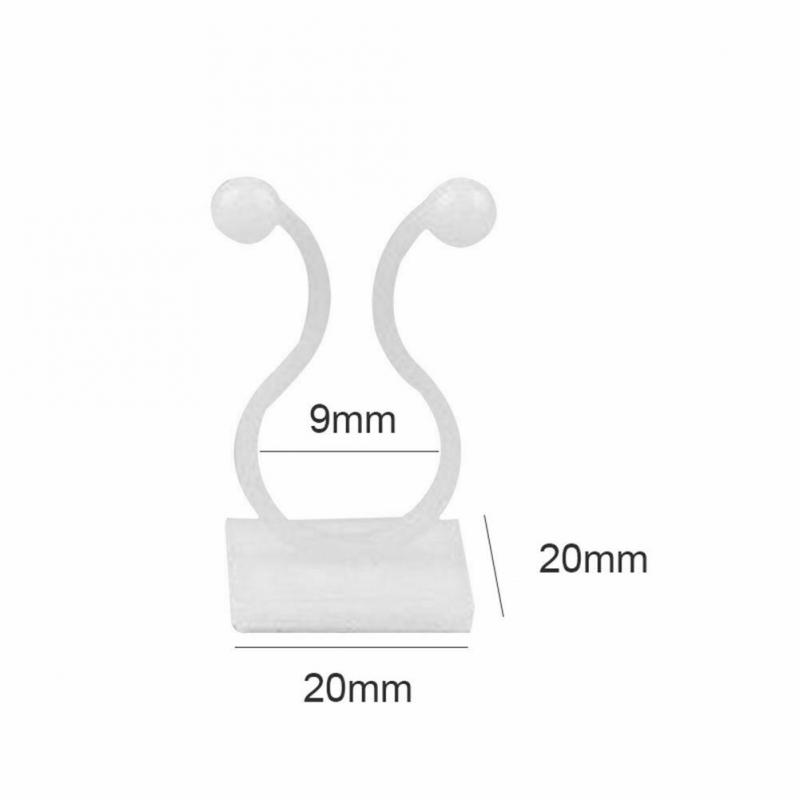 50pcs Invisible Wall Rattan Clamp Clip Plant Climbing Wall Clip Wall Vines Fixture Wall Sticky Hook Holder Plant Stent Support: S
