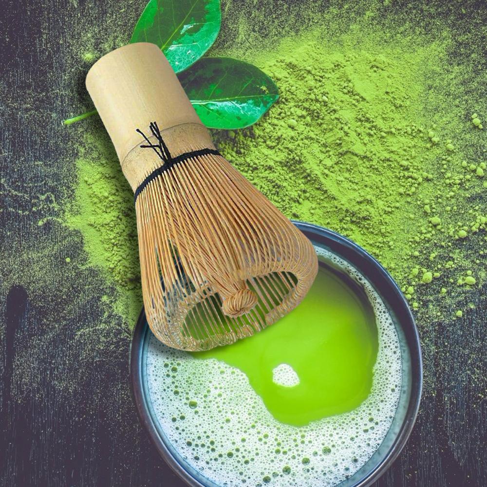 64 matcha grøn te pulver piskeris matcha bambus piskeris bambus chasen nyttige børste værktøj køkken tilbehør