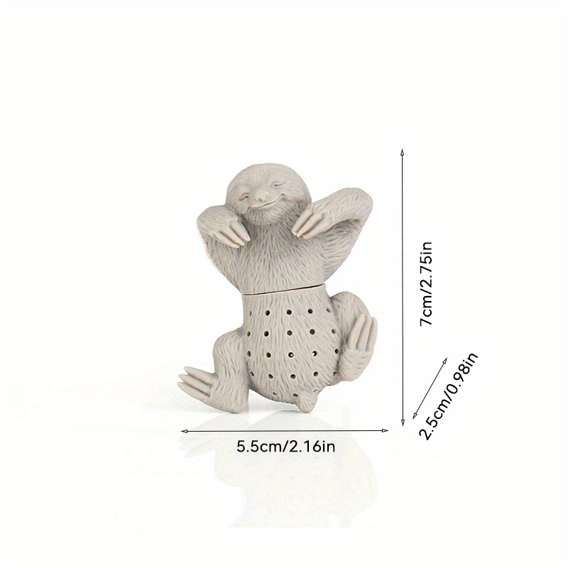 1pc Bradypod Thee-ei Herbruikbare Leuke Losse Theezeefje Filter Diffuser Siliconen Keuken Gereedschap Gadgets
