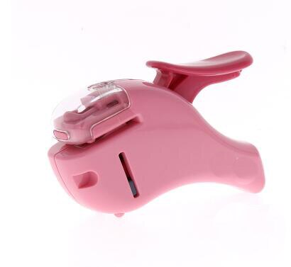 Mini Stapler Safe Staple Free Stapler Office Paper binding Stapleless Stapler Without Staple: Pink