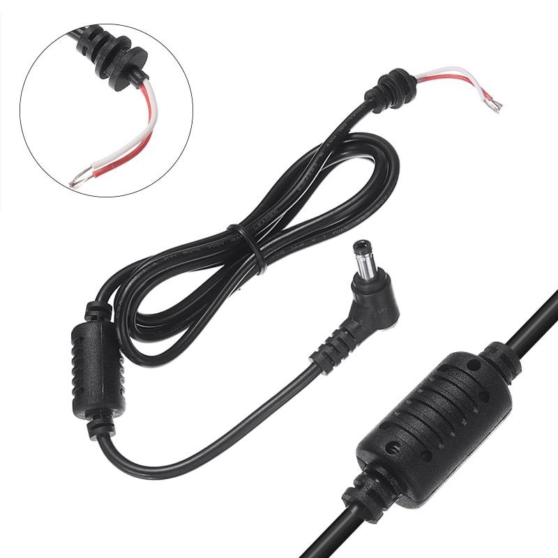 5.5X2.5mm 90 Graden Haakse DC Power Mannelijke Tip Plug Connector Cable Koord Voor Toshiba Asus laptop Adapter