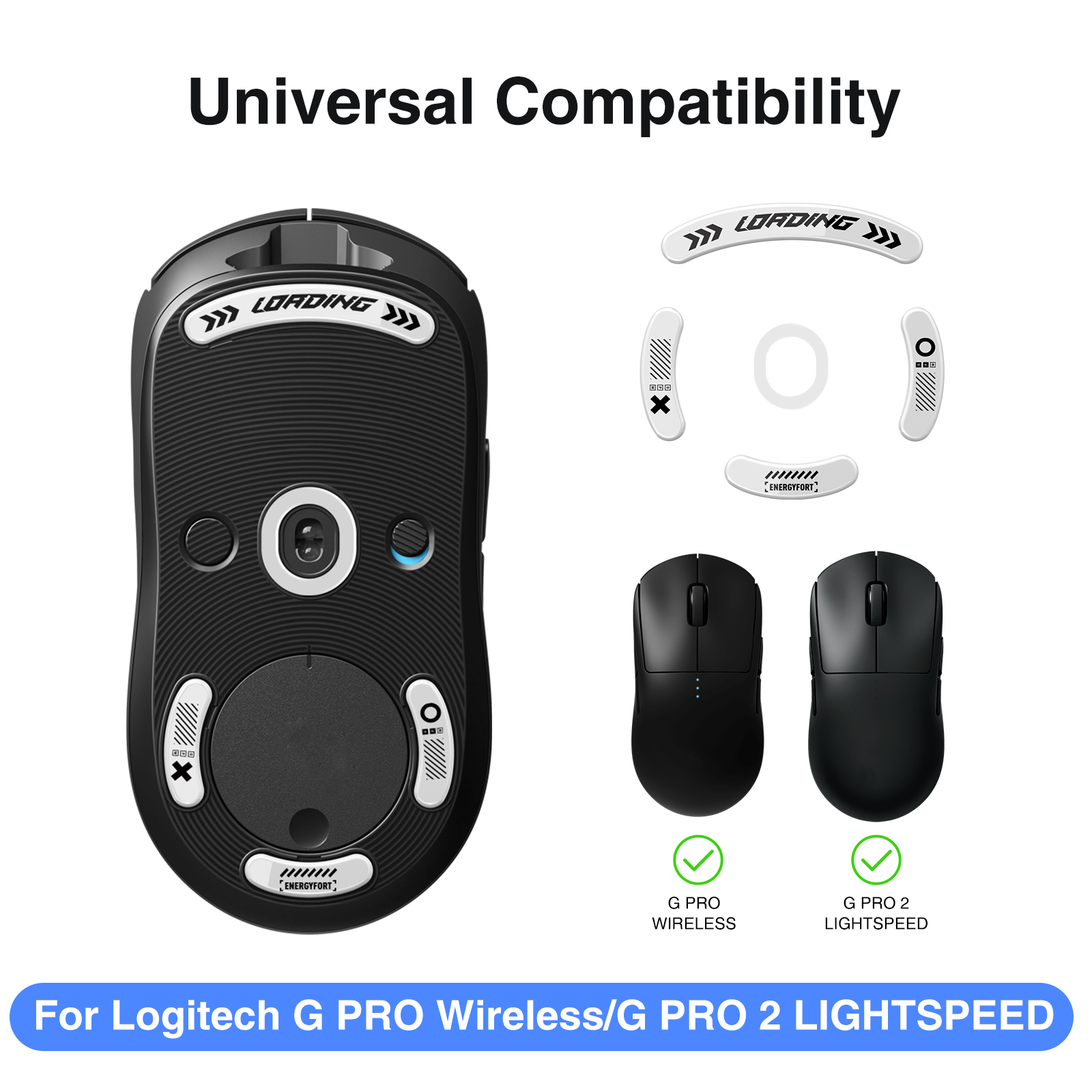 Lunettes souris glisse patins pour Logitech G Pro souris de jeu sans fil pieds antidérapants autocollants tampons X 2 Pro2 LIGHTSPEED SUPERLIGHT 2