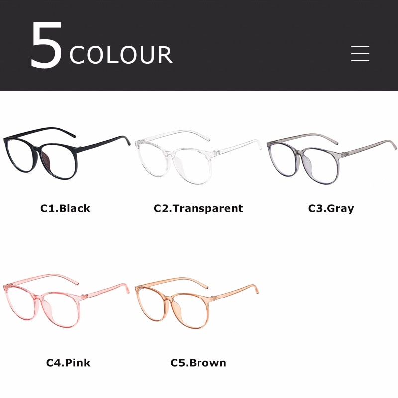 Oversize Stralingsbescherming Anti Blauw Licht Computer Bril Vrouwen Transparante Bril Mode Trend Ronde Brillen Frame