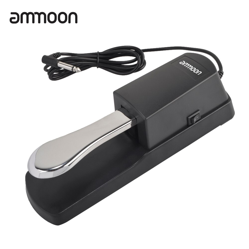 3.5mm Sustain Pedaal met 1.8M Kabel, Anti-Slip Elektrische Piano Pedaal