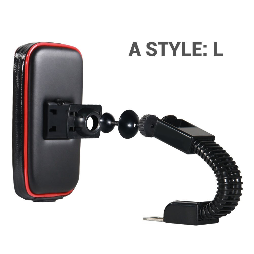Herobiker motorcykel telefonholder support vandtæt moto mobiltelefon stativ taske til til iphone  x 8 7 6 6s plus & samsung: En stil l