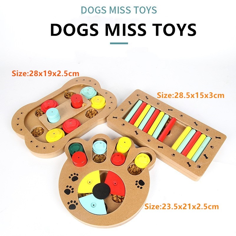 Dog Puzzle Toys Increase IQ Interactive Slow Dispensing Feeding Pet Dog Training Games Feeder with Non Slip/Interactive