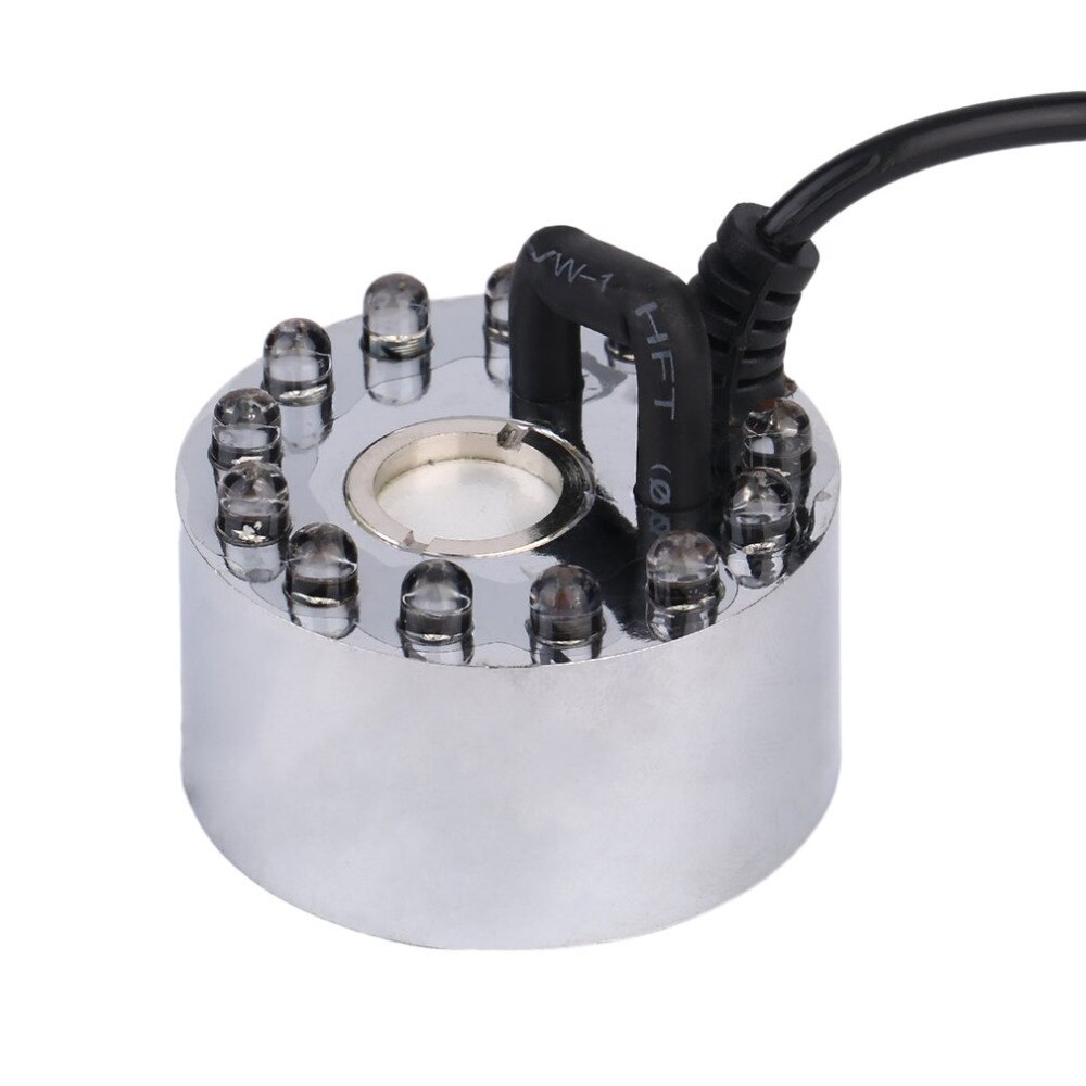 12 LED Onderwater Verlichting Verstuiver Ultrasone Luchtbevochtiger Mist Maker Fontein Fogger Air Water Zuiveren Luchtbevochtiger Vernevelaar