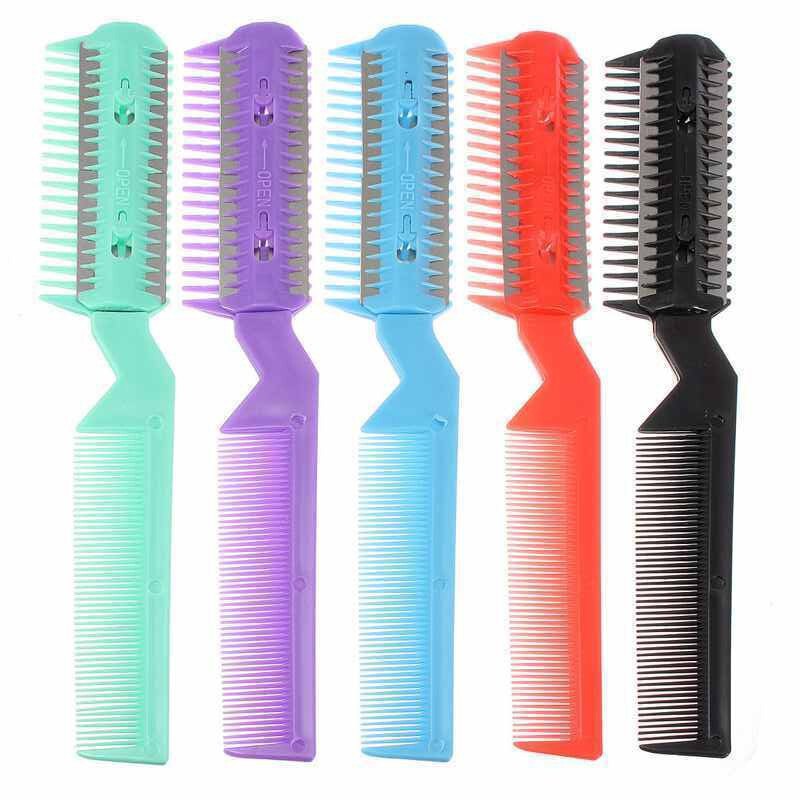 Haircut Comb Scissor DIY Hair Razor Comb Hairdressing Shortening Hairdressing Bangs Trimmer Tools Thinning S8E0