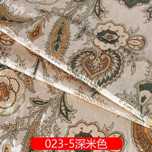Nappe large pour coussin de canapé, 57 pouces, tissu velours glacé, tissu imprimé européen, flanelle, au mètre: 023-5 Beige