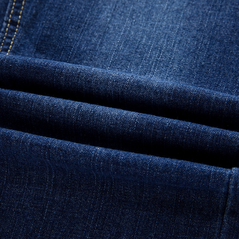 Cholyl forår efterår jeans mænd stretch denim slim jean mand sort blå business straight herre jeans