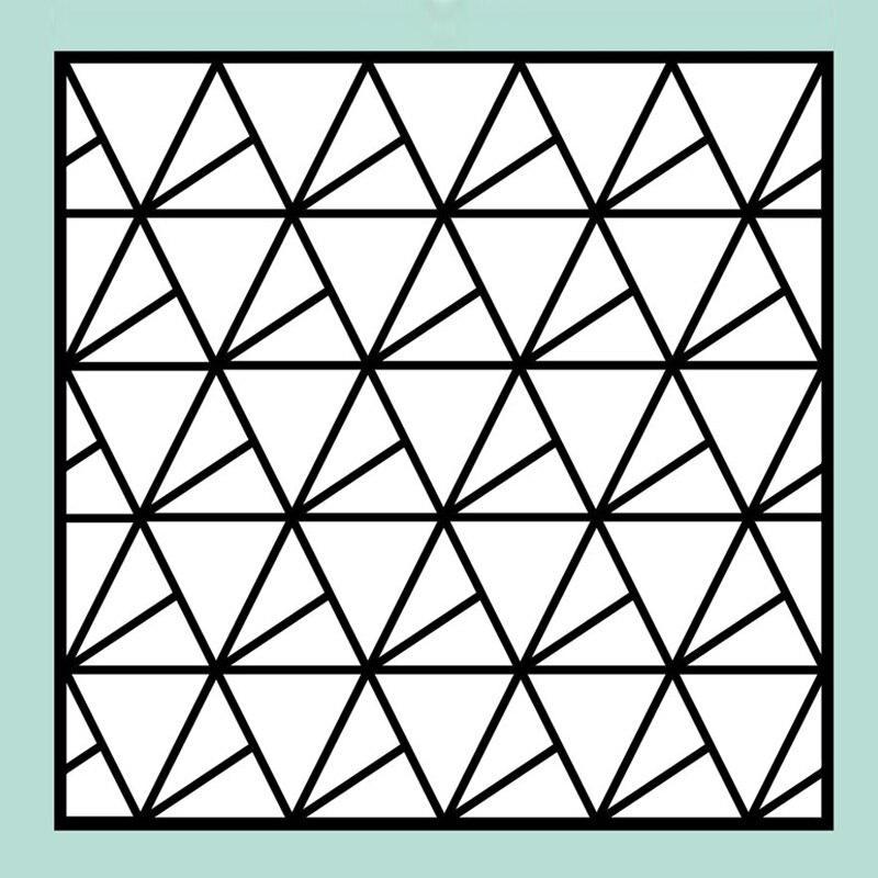 Mesh Triangles Layers Plastic Stencils for DIY Scrapbooking Decorative Crafts Embossing Paper Card Painting Templates