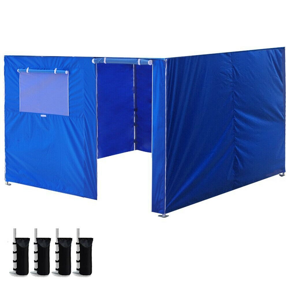 3X3m Ez Up Luifel Tent Oxford Doek Party Tent Muur Sides Waterdicht Tuin Patio Outdoor Luifel Commerciële Instant Tuinhuisjes: Blauw
