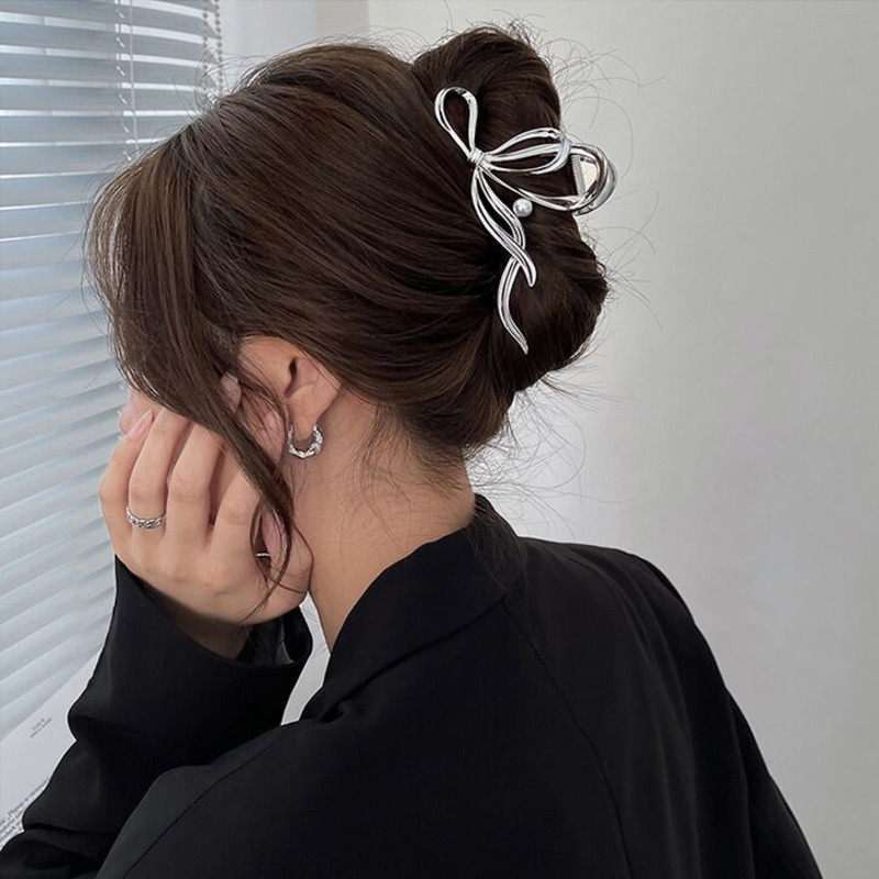 Pinzas para el pelo con borla de cristal y diamantes de imitación para mujer y niña, horquillas geométricas de Metal para el pelo, accesorios para el cabello: Ninguno