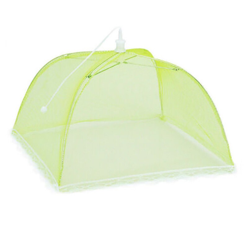 1 stk stor pop-up mesh skærm beskytte mad dækning telt kuppel netto paraply picnic mad beskytter anti fly myg køkken madlavning: Grøn