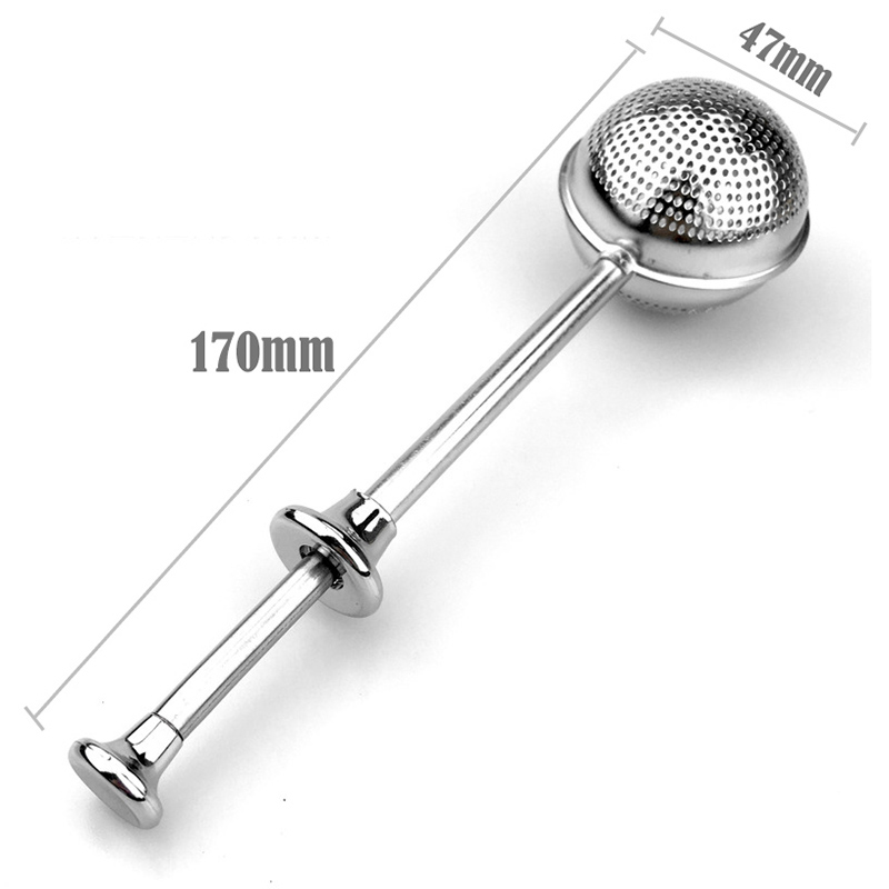 Tea Infuser Stainless Steel Teapot Tea Strainer Ball Shape Mesh Tea Infuser Filter Reusable Bag Spice Kitchen Tool Accessories: B