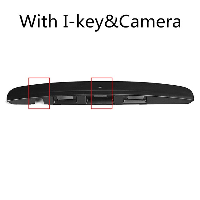 Traseira bagageira boot porta pega guarnição capa com i-key buraco da câmera para nissan qashqai j10 2007 2008 2009 2010 2011 2012
