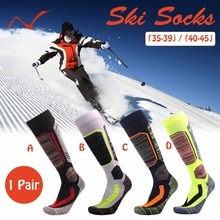 neue draussen Ski Socken Winter Wicking Warme Knie Hohe Snowboard Socken Radfahren Snowboarden Wandern Sport Dicker Thermosocks