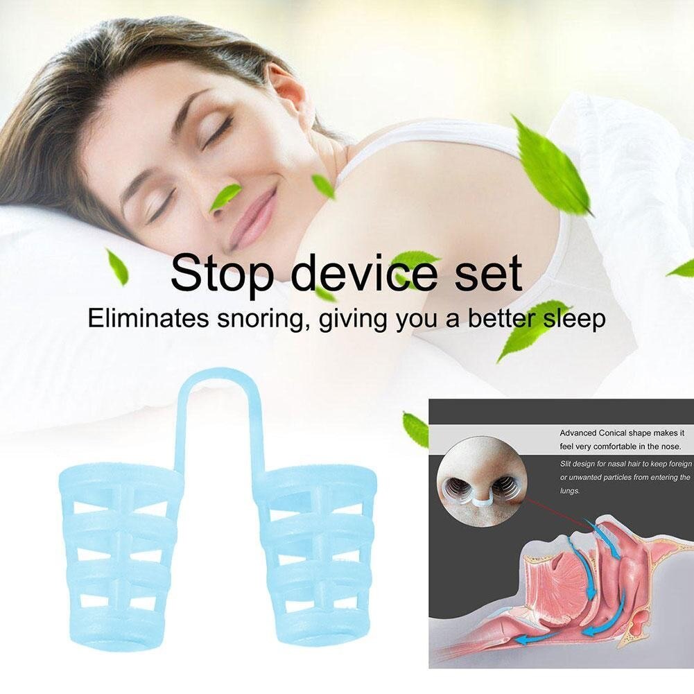 4pcs/set Anti Snore Artifact Nose Clip Snoring Invisible Sleeping Stop Device Snoring Muffler Aid Care Tools Equipments Hea G3V8