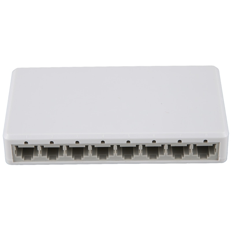 8 porte gigabit switch desktop  rj45 ethernet switch 10/100 mbps hub switcher (eu stik): Default Title