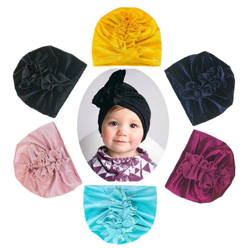 Nydelig baby jente pannebånd turban blomst nyfødt baby pannebånd elastisk låve smålåve hårbånd hårbånd baby hår tilbehør