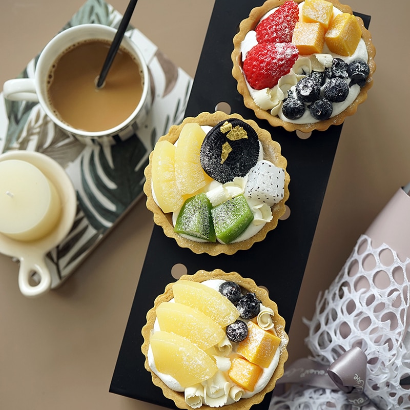 Simulierte obst schüssel Obst Kuchen modell Anzeige Simulation kuchen Nachtisch Erdbeere torte kuchen Backen Einkaufen fenster