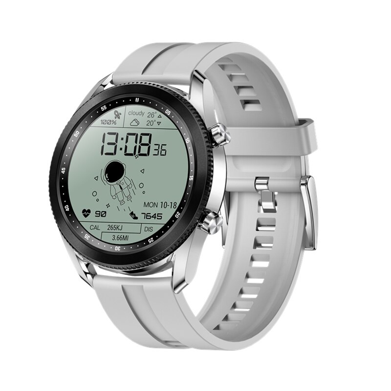 Inteligentny zegarek mężczyźni TK88 obrotowy ekran Bezel Bluetooth muzyka prognoza pogody ciśnienie krwi SPO2 Smartwatch dla androida iPhone: B