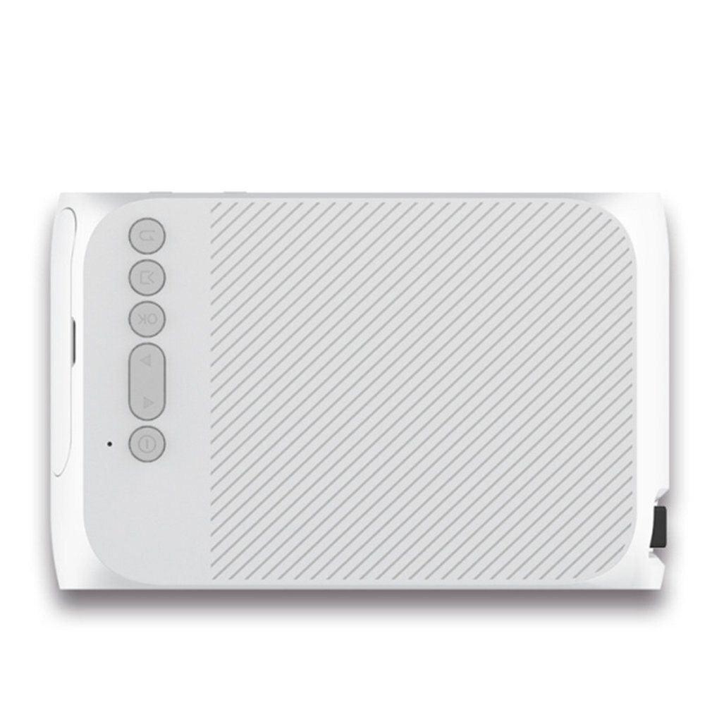 Yg320 White Mini Portable Led Projector Usb Hdmi Home Cinema Projector for Mobile Phone Home Theater for US Plug