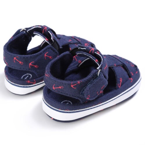 Toddler Boys First Walker Sandal Newborn Baby Summer Beach Sandals Cloth Children Prewalker Shoes 0-18M Soft Sole Crib Shoe