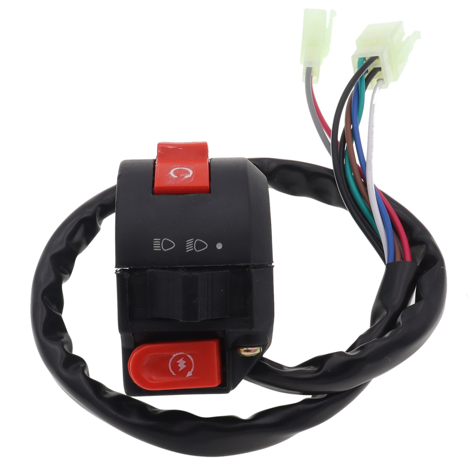 3-Function Handlebar Kill Start Light Button Switch Assembly for 50 70 90 110 125cc ATV Quad 4 Wheeler
