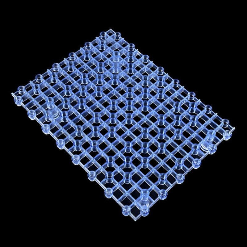 Fish Tank Isolation Board Aquarium Bottom Filter Plate Grid Plastic Separator: Dark Brown