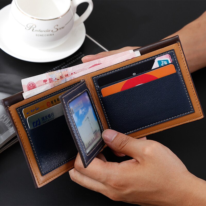 small wallets men wallets short men's wallet leather guarantee purse for male coin purse rifd wallet cartera hombre
