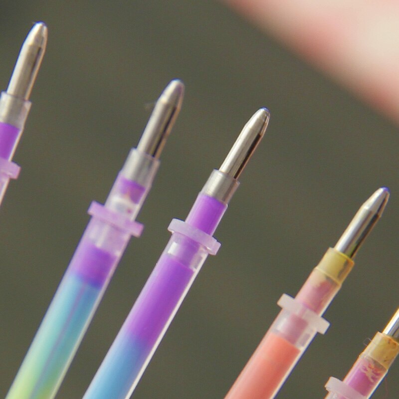 4 pcs/set Rainbow pen Six in one 6 colors gel Pen School Office Supplies stationery learning supplie child Marking pen