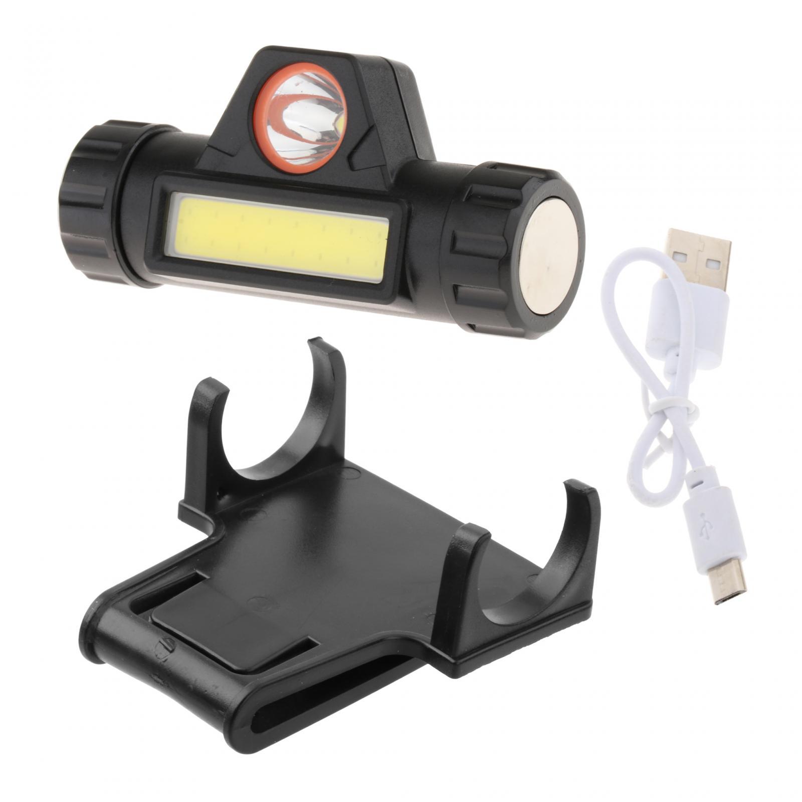 FARO para casco de soldadura con soporte de montaje, carga USB, luz fuerte, atenuación automática, vista amplia, faro multiusos