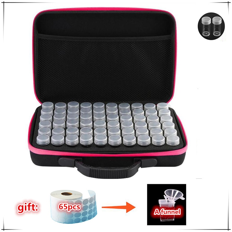 Diamant schilderij accessoires kralen 30/60 opbergflessen diamant borduurwerk multifunctionele kit opbergdoos koffer draagtas rits