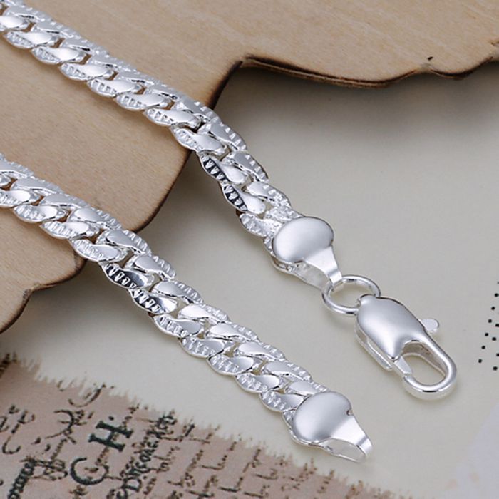 925 jewelry silver plated jewelry bracelet fine bead bracelet top and retail SMTH199