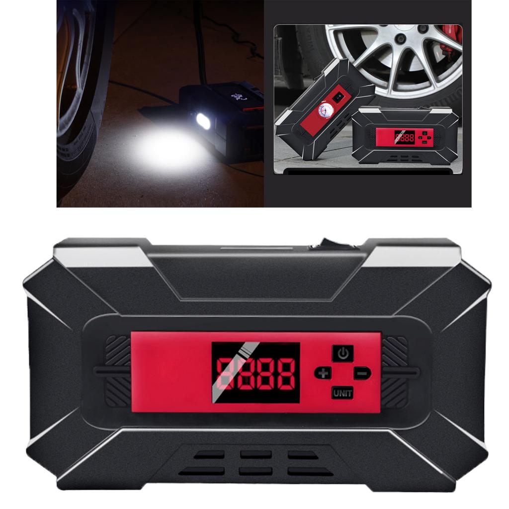 70L/min. Tyre Inflator, 12V Portable Digital Air Compressor Tyre Pump Fast
