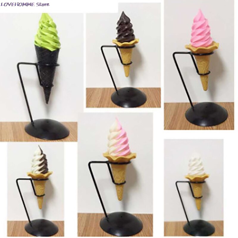 Ice Cream Cone Holder Display Stand Birthday Wedding With Base Popcorn Reusable Restaurant Sushi Hand Rolls Sweets Shop Party